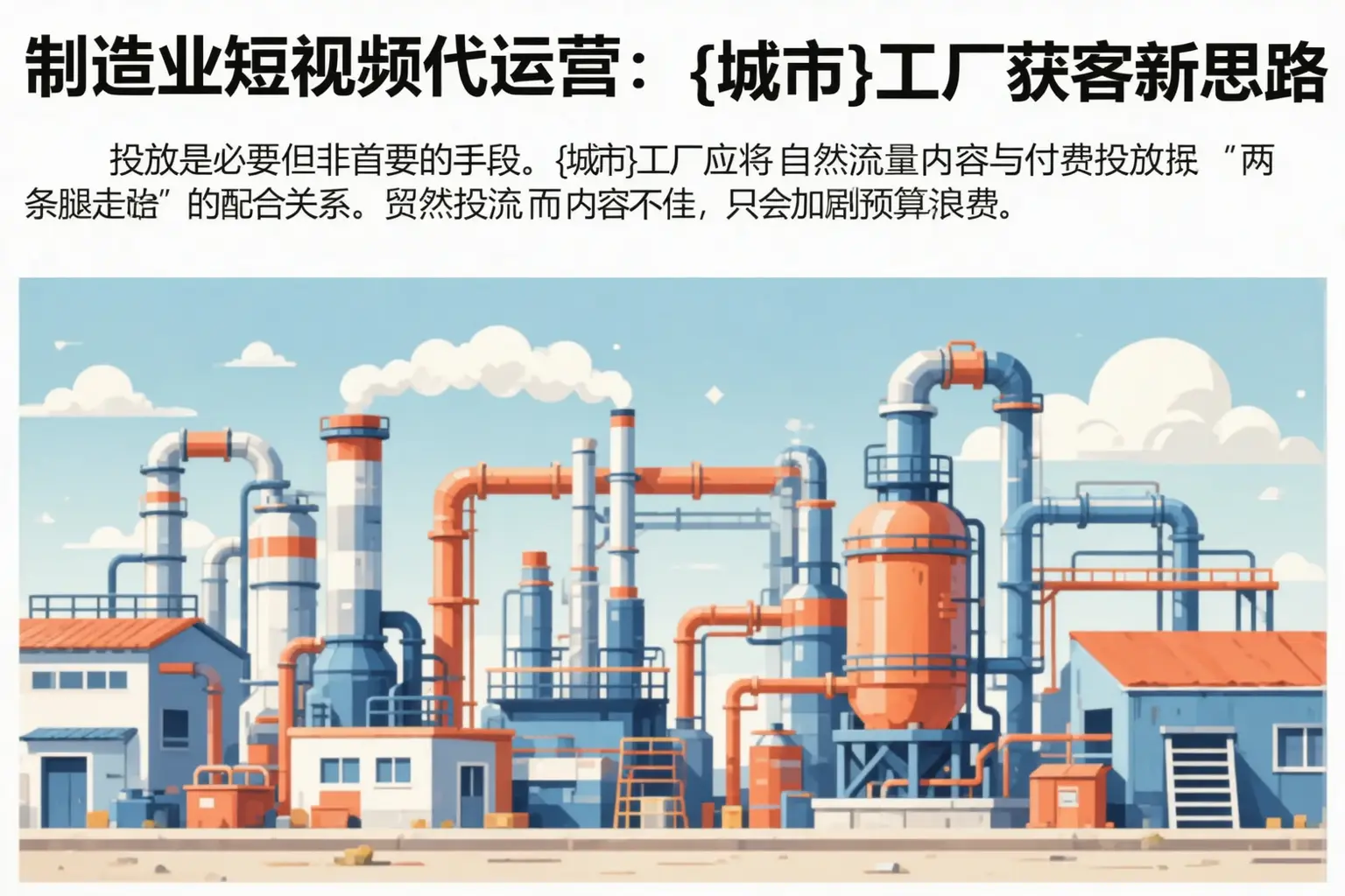 制造业短视频代运营:河池工厂获客新思路