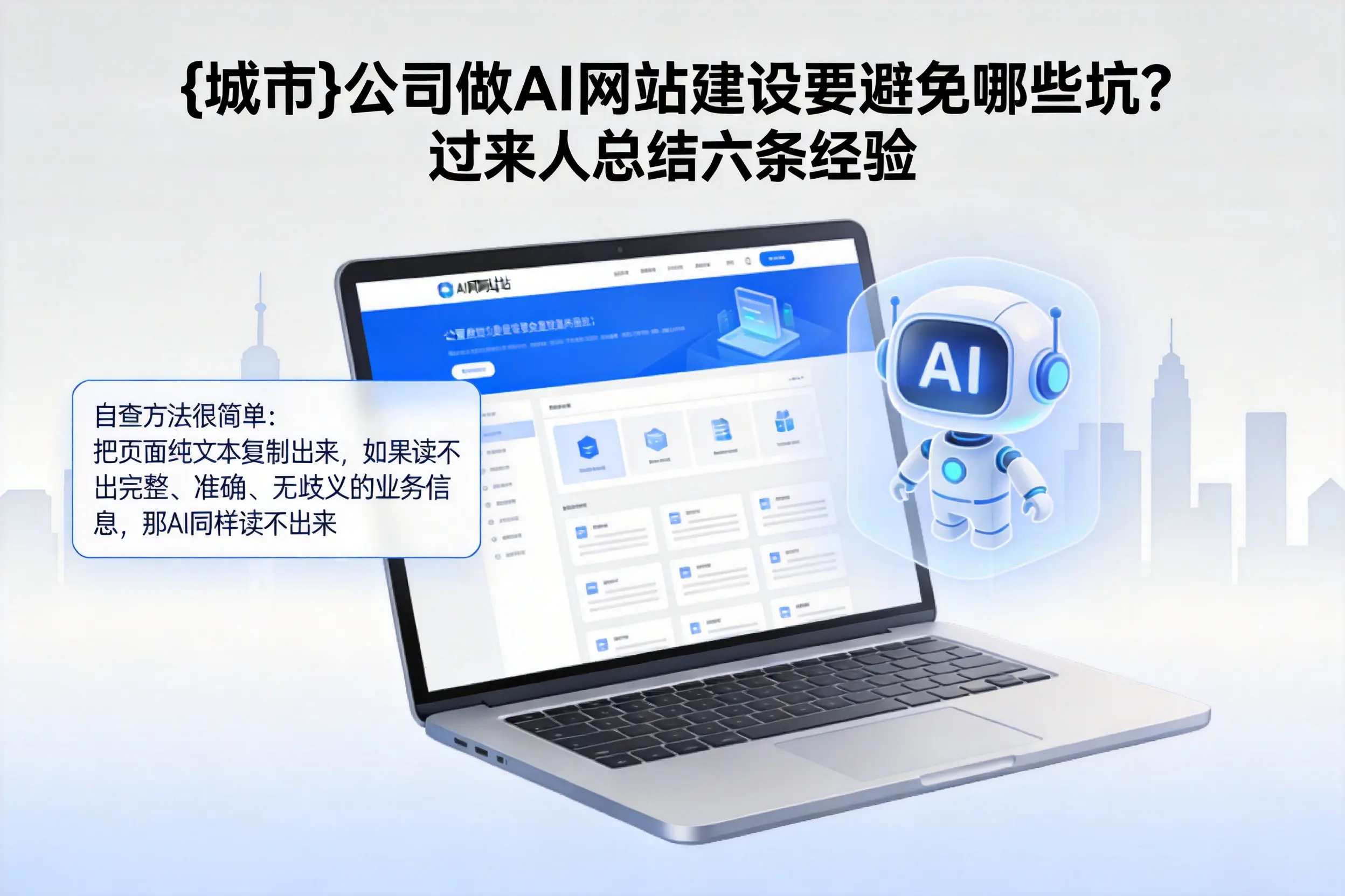 河池公司做AI网站建设要避免哪些坑？过来人总结六条经验