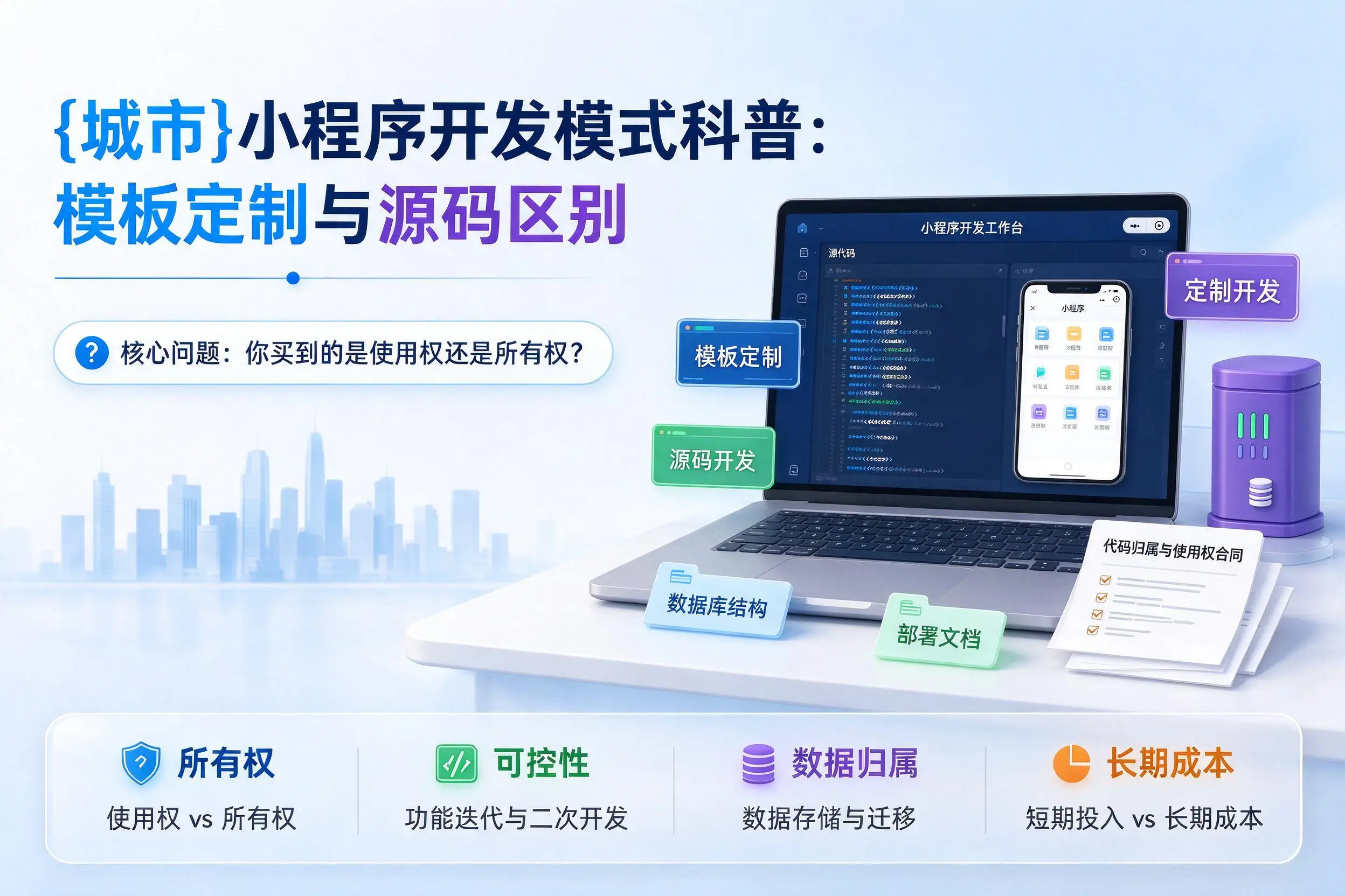 河池小程序开发模式科普:模板定制与源码区别