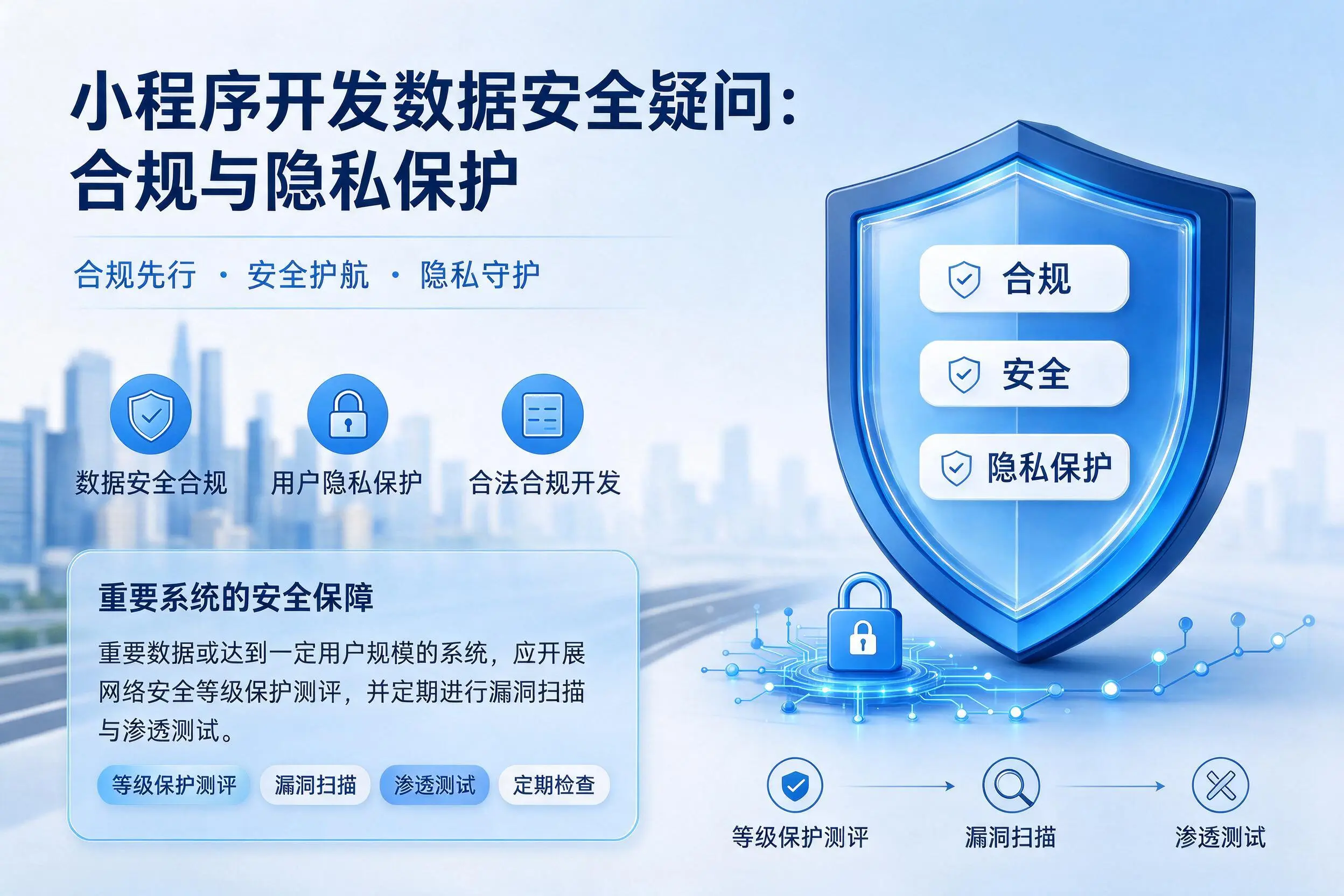 河池小程序开发数据安全疑问:合规与隐私保护