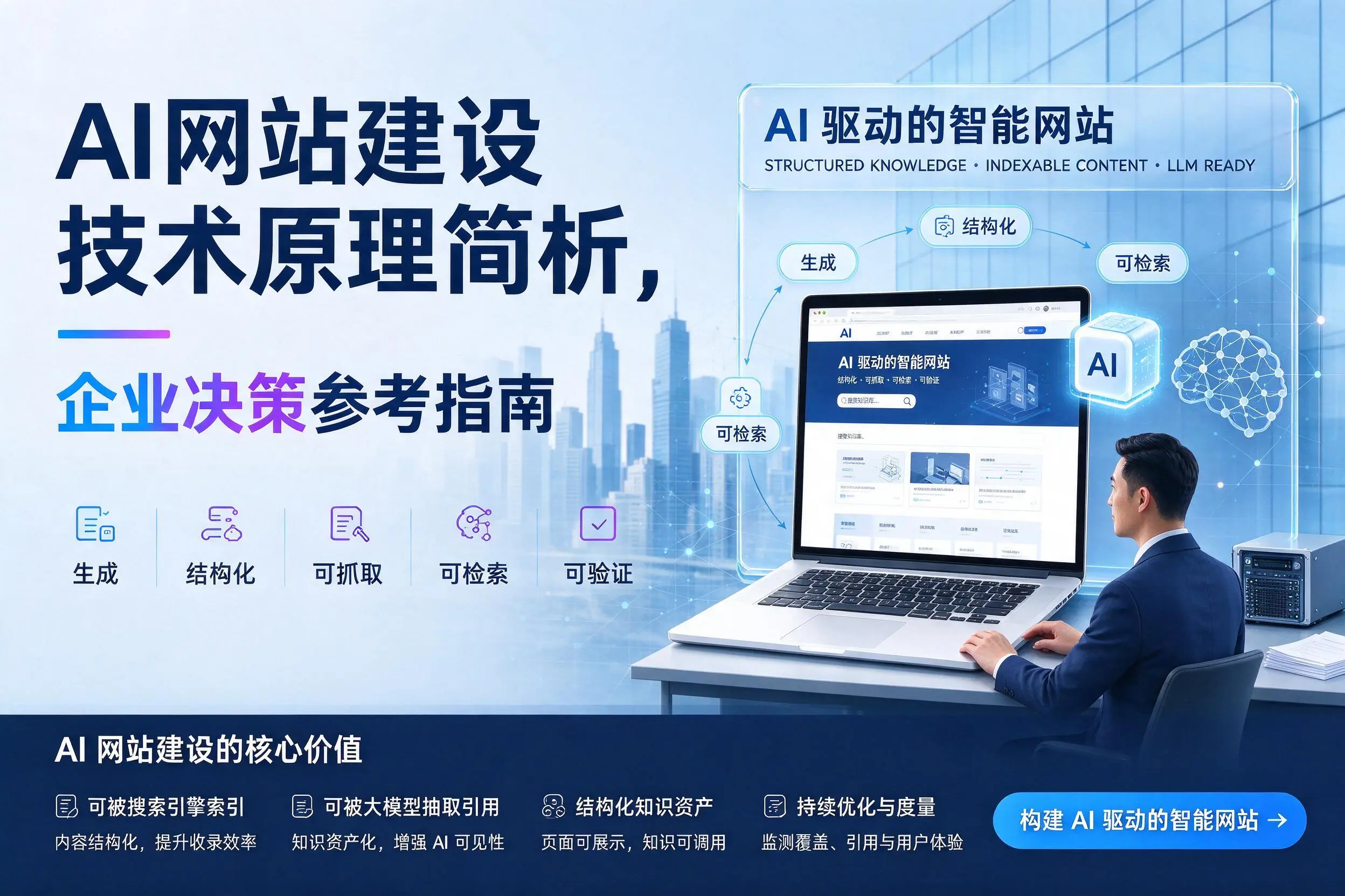 AI网站建设技术原理简析，河池企业决策参考指南