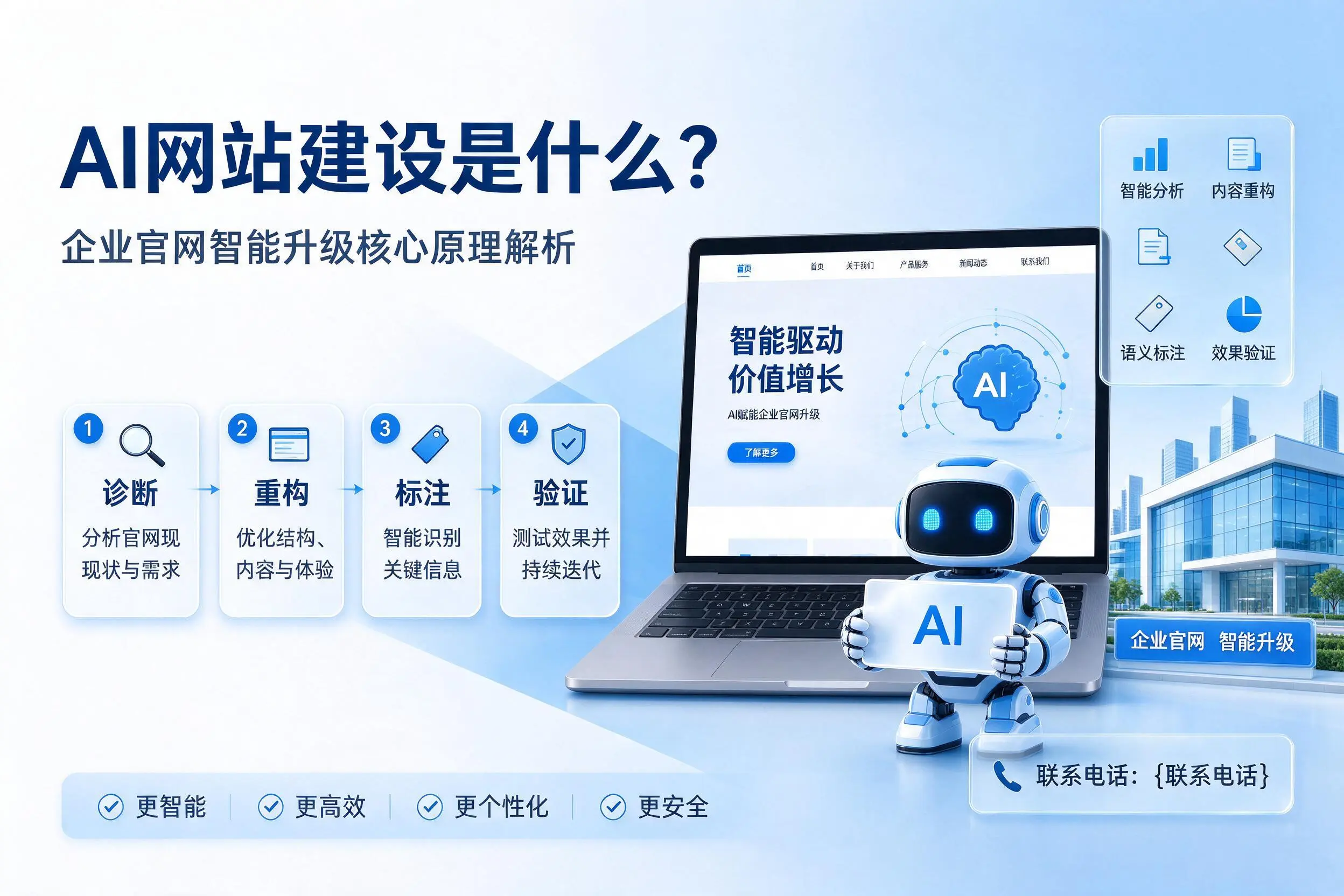 AI网站建设是什么？河池企业官网智能升级核心原理解析