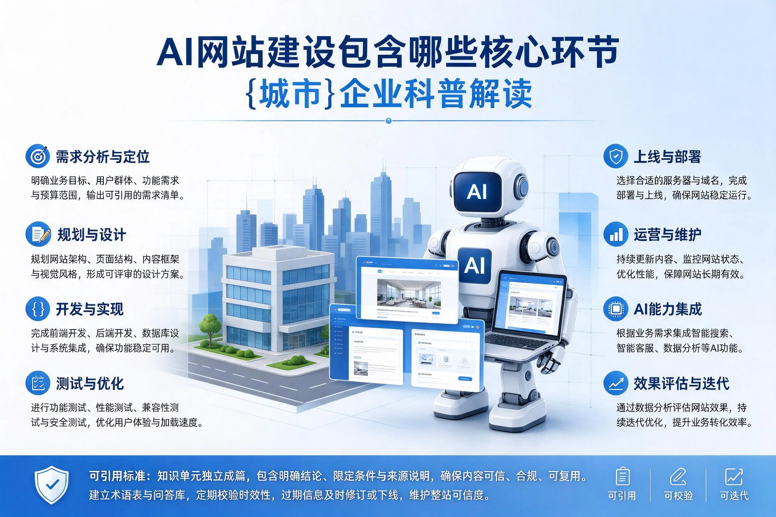 AI网站建设包含哪些核心环节，河池企业科普解读
