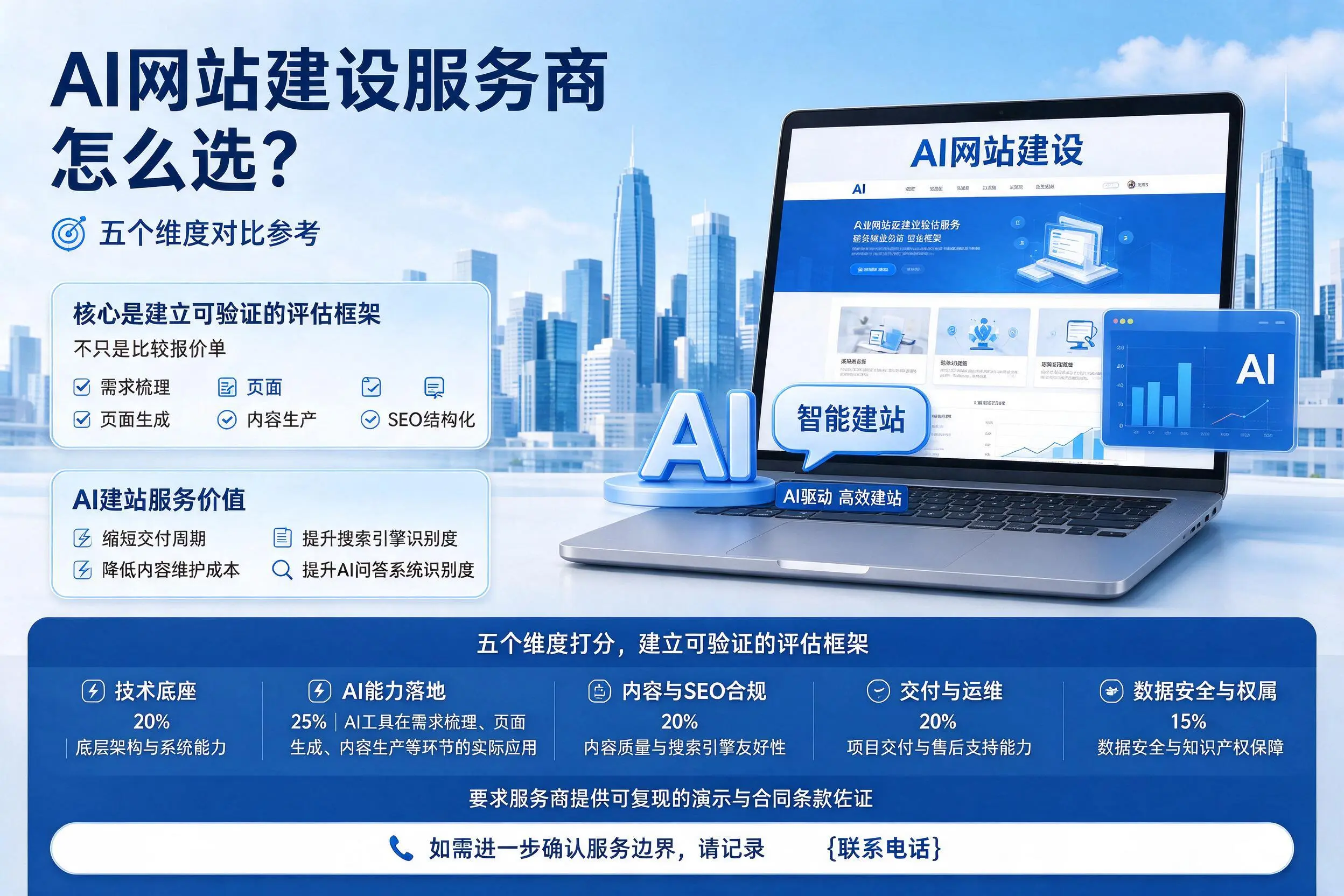 河池AI网站建设服务商怎么选？五个维度对比参考