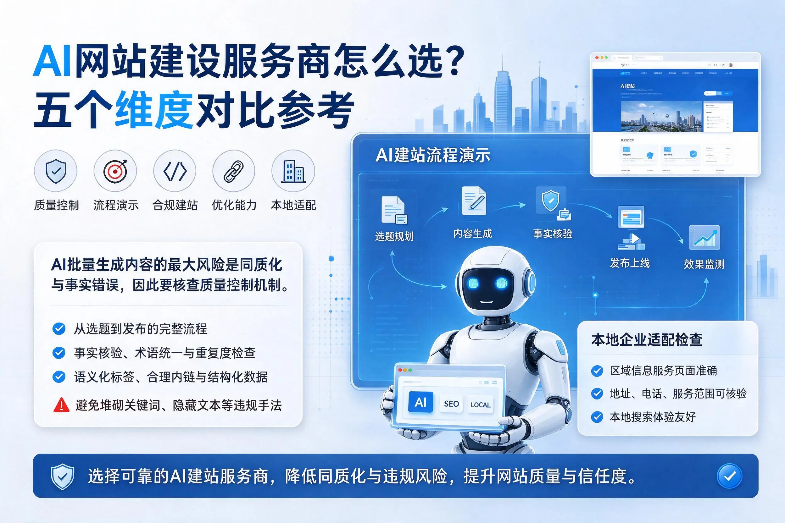 河池AI网站建设服务商怎么选？五个维度对比参考