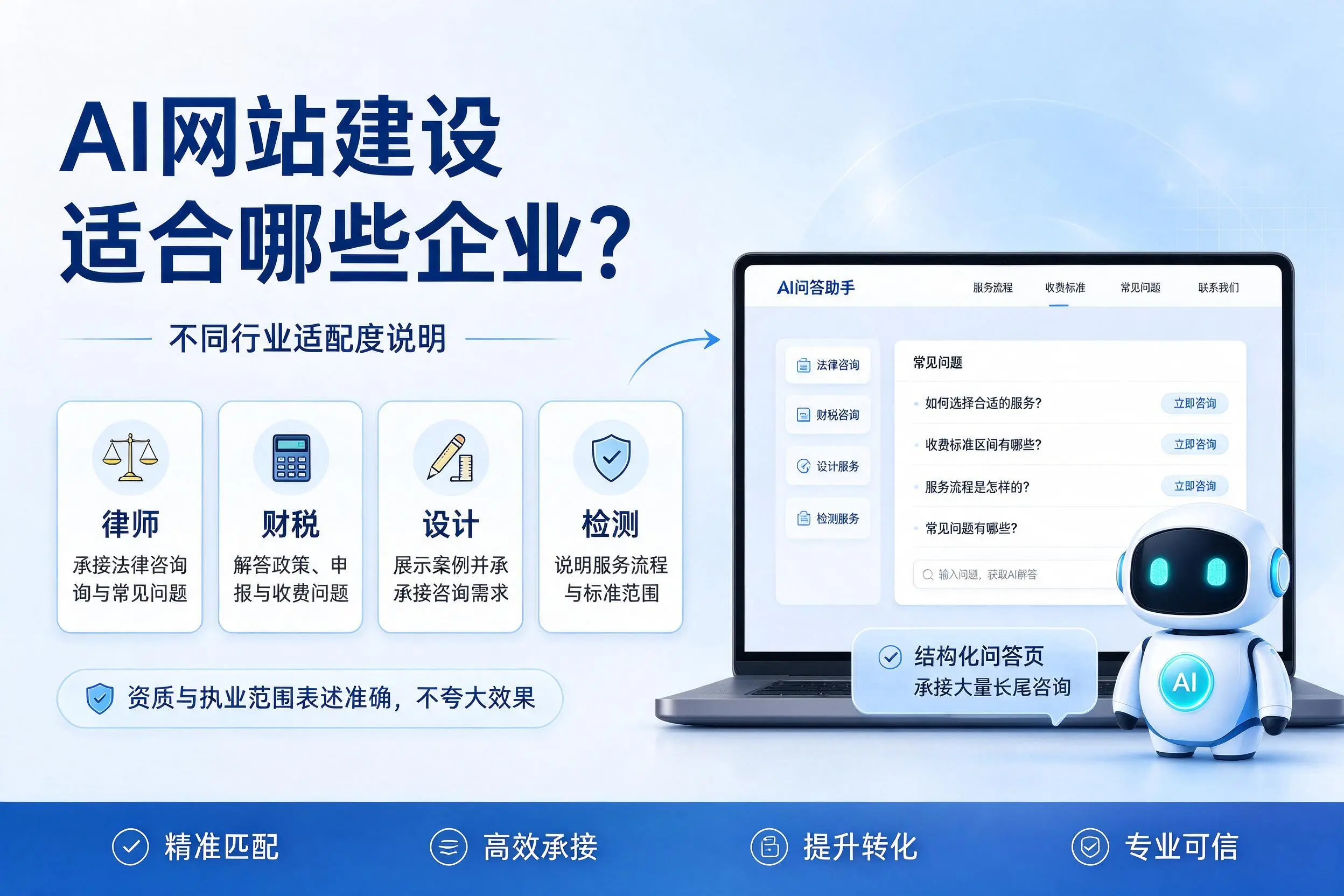 AI网站建设适合哪些企业？河池不同行业适配度说明